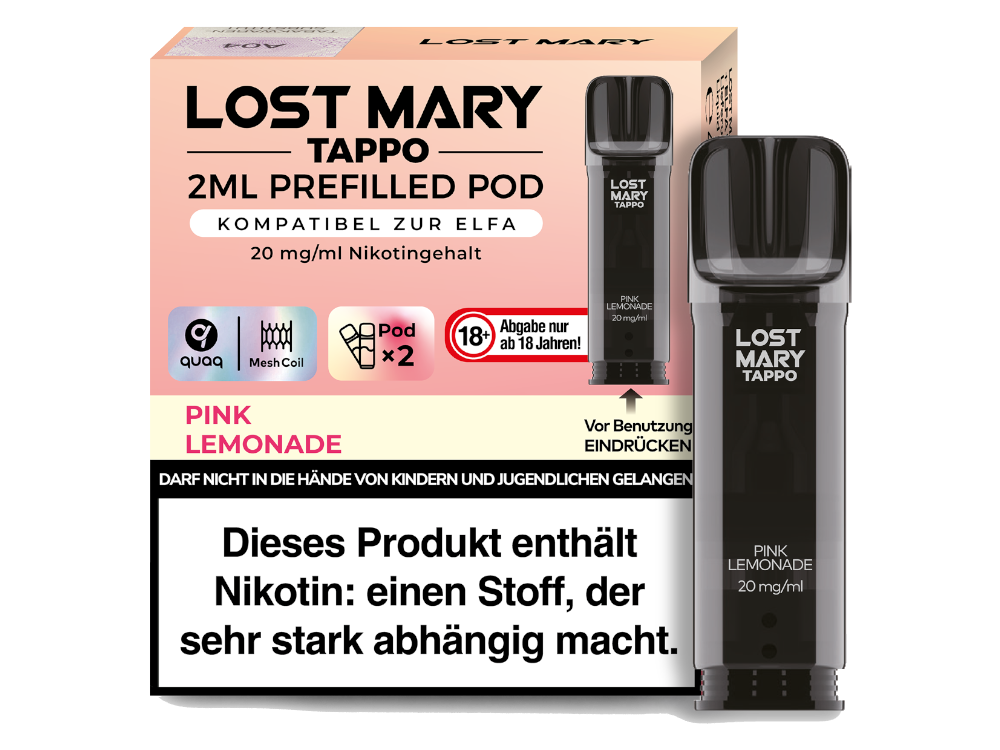 Lost Mary - Tappo Pod - Pink Lemonade 20mg