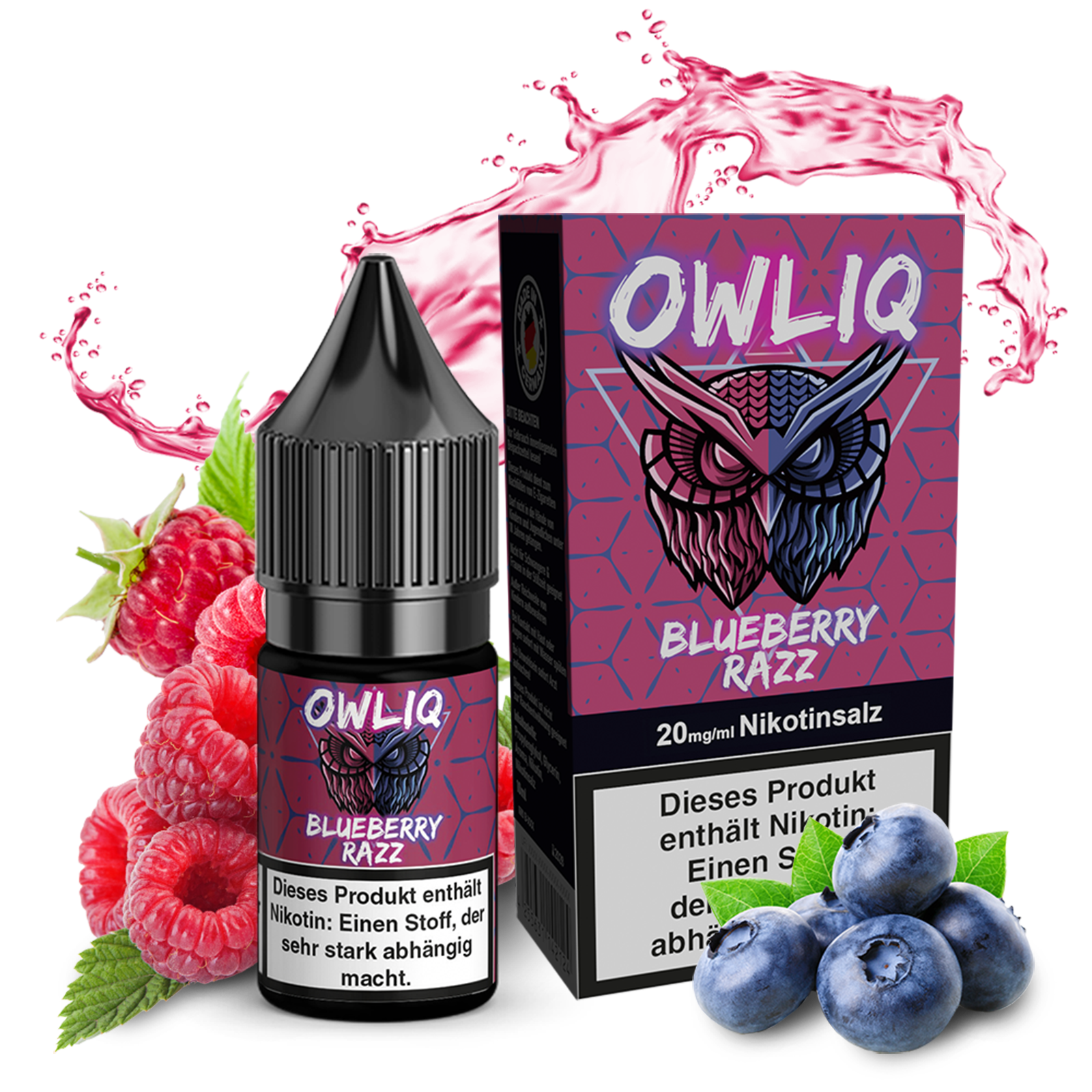 OWLIQ Liquid - Blue Razz 10ml - 20mg