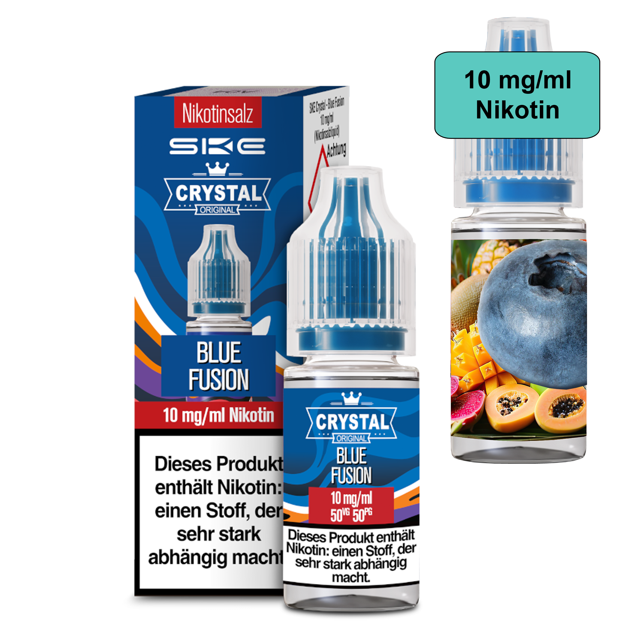 SKE Crystal Liquid - Blue Fusion 10ml - 10mg