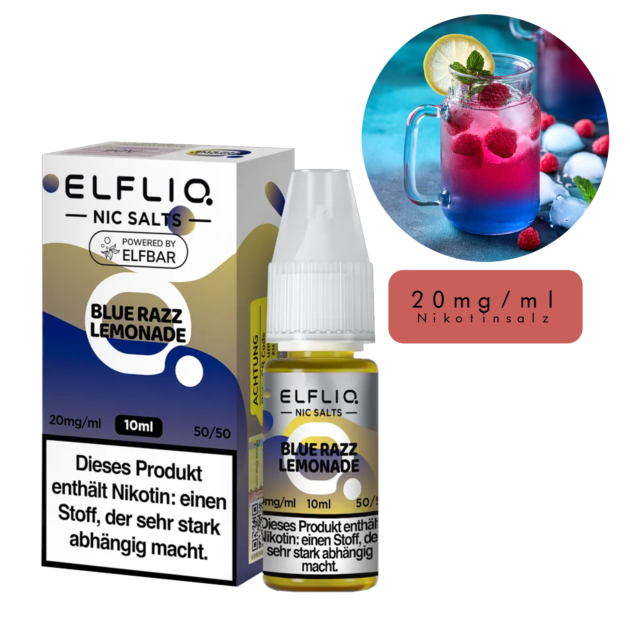 ElfLiq by Elfbar - Blue Razz Lemonade 10ml - 20mg