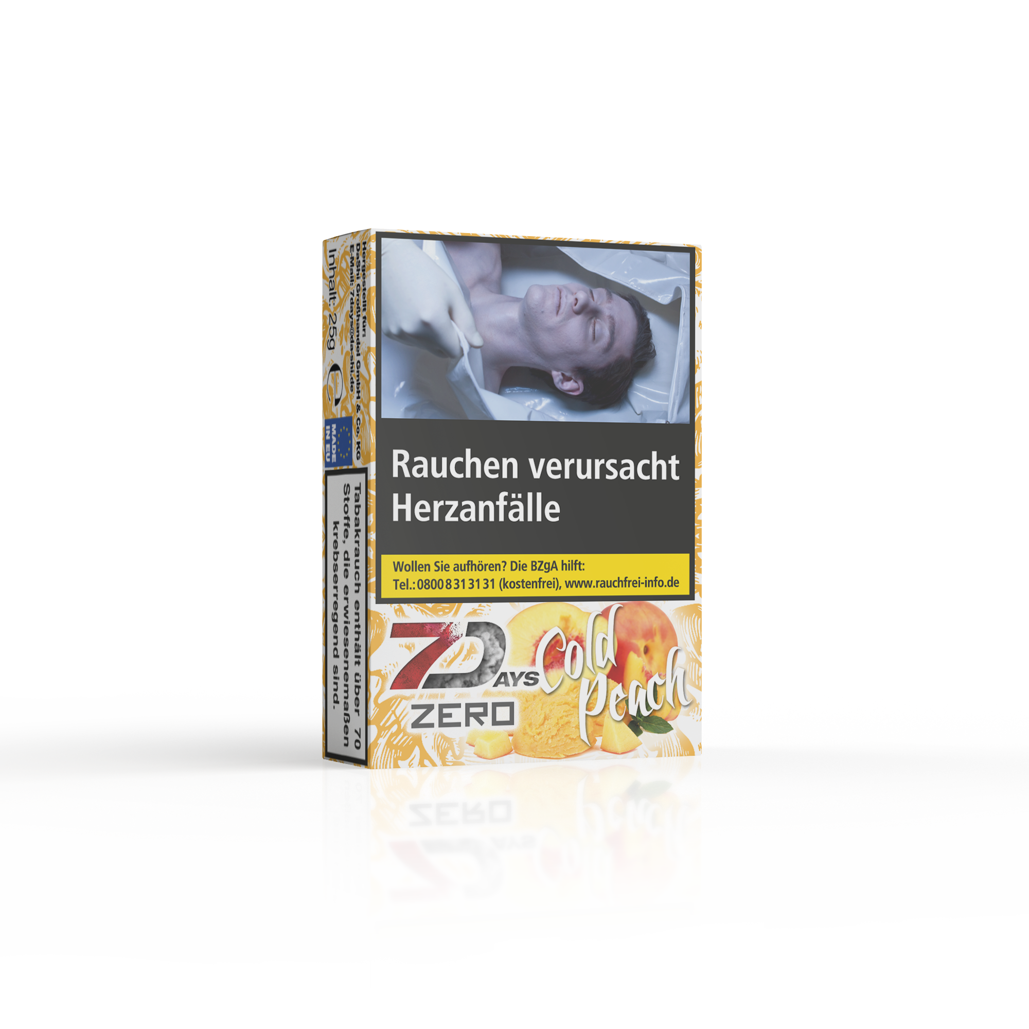 7Days Zero Tabakersatz - Cold Peach - 25g