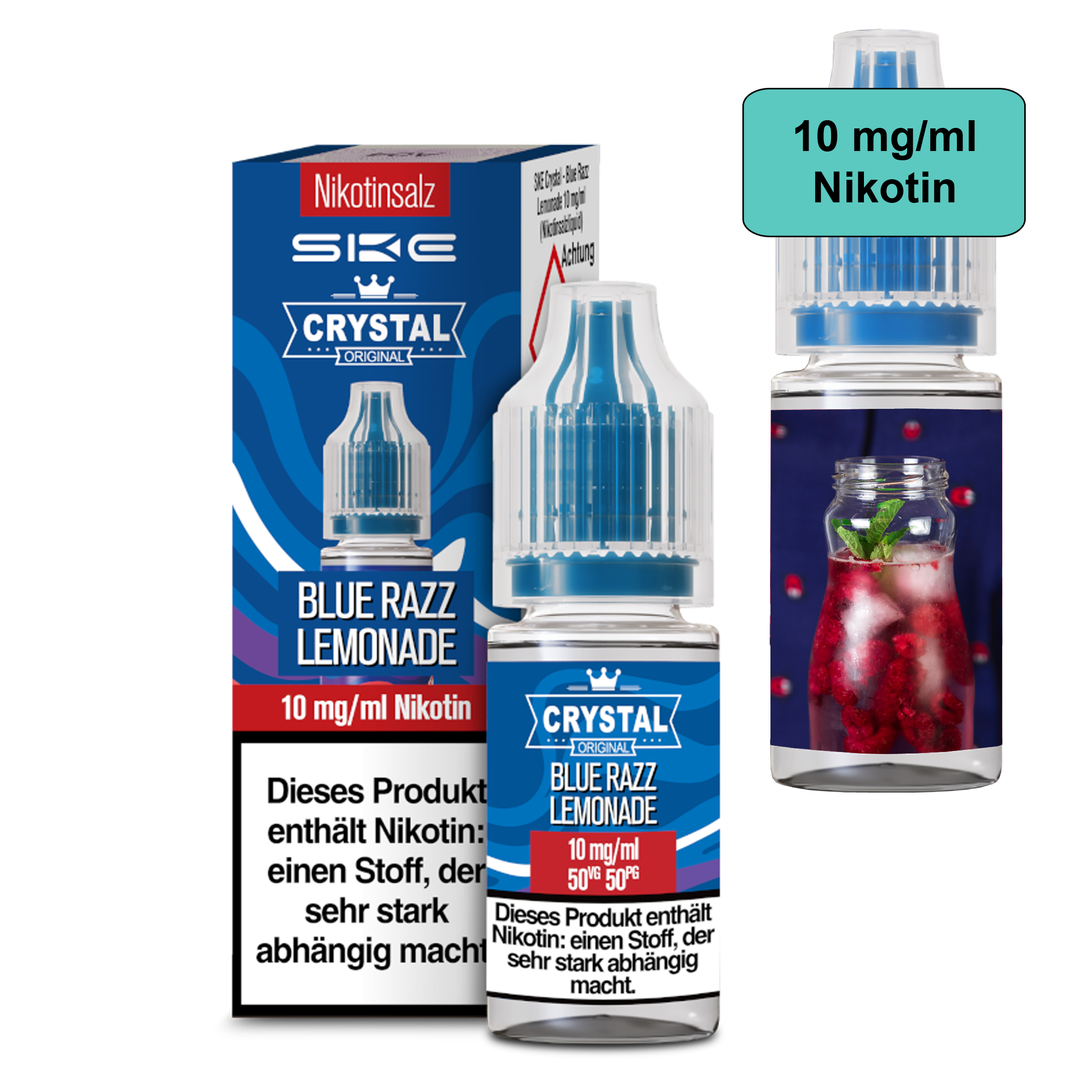SKE Crystal Liquid - Blue Razz Lemonade 10ml - 10mg