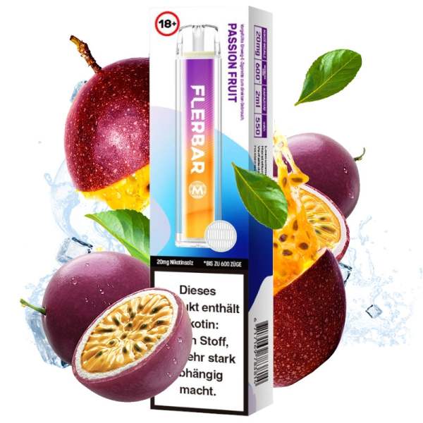 Flerbar M - E-Shisha 600 - Passionfruit 20mg