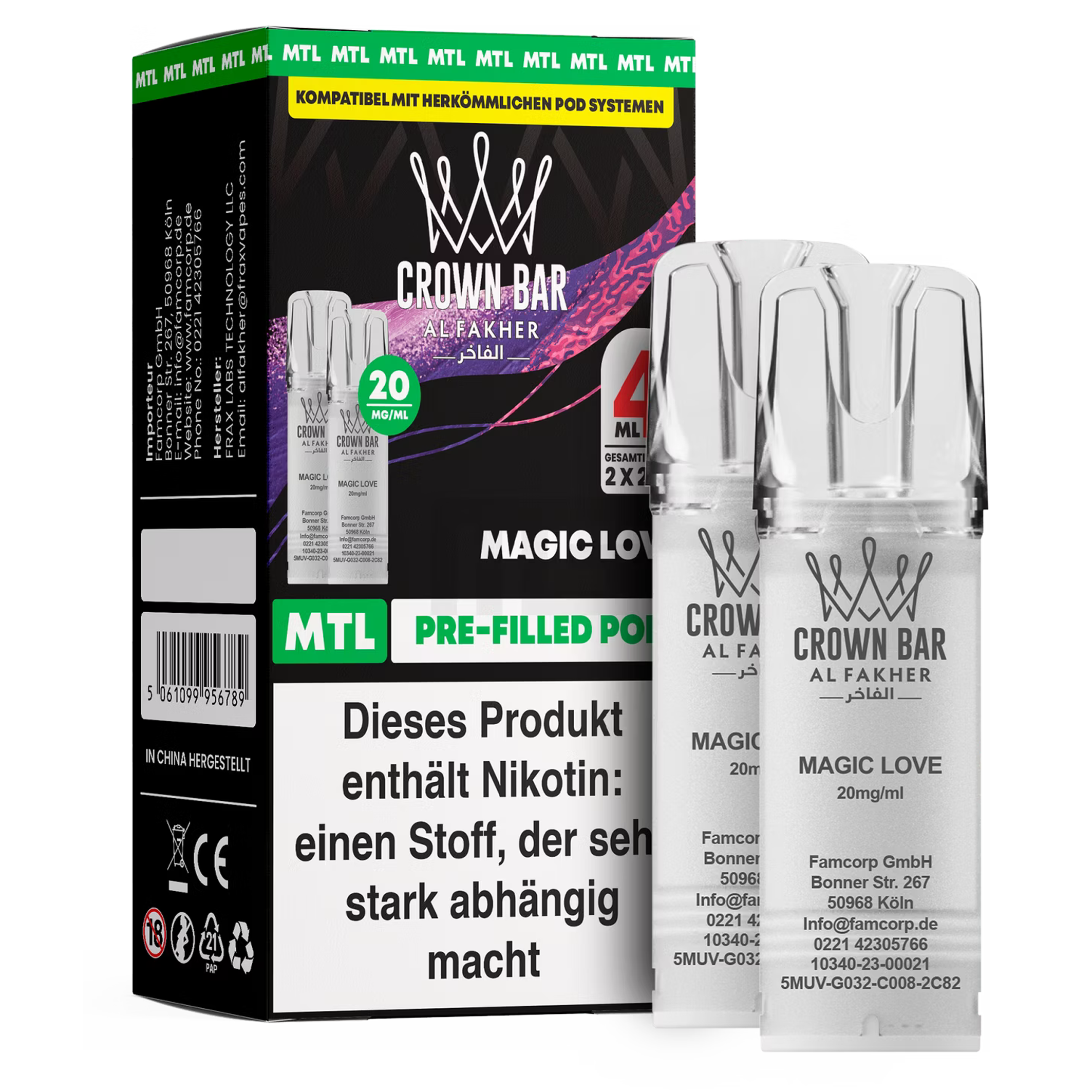 Al Fakher - Prefilled Pods - Magic Love 20mg