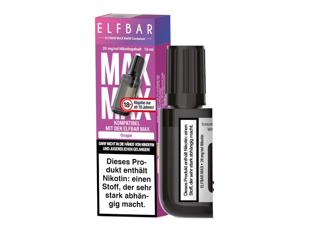 ElfBar Max - Nachfülltank - Grape 10ml