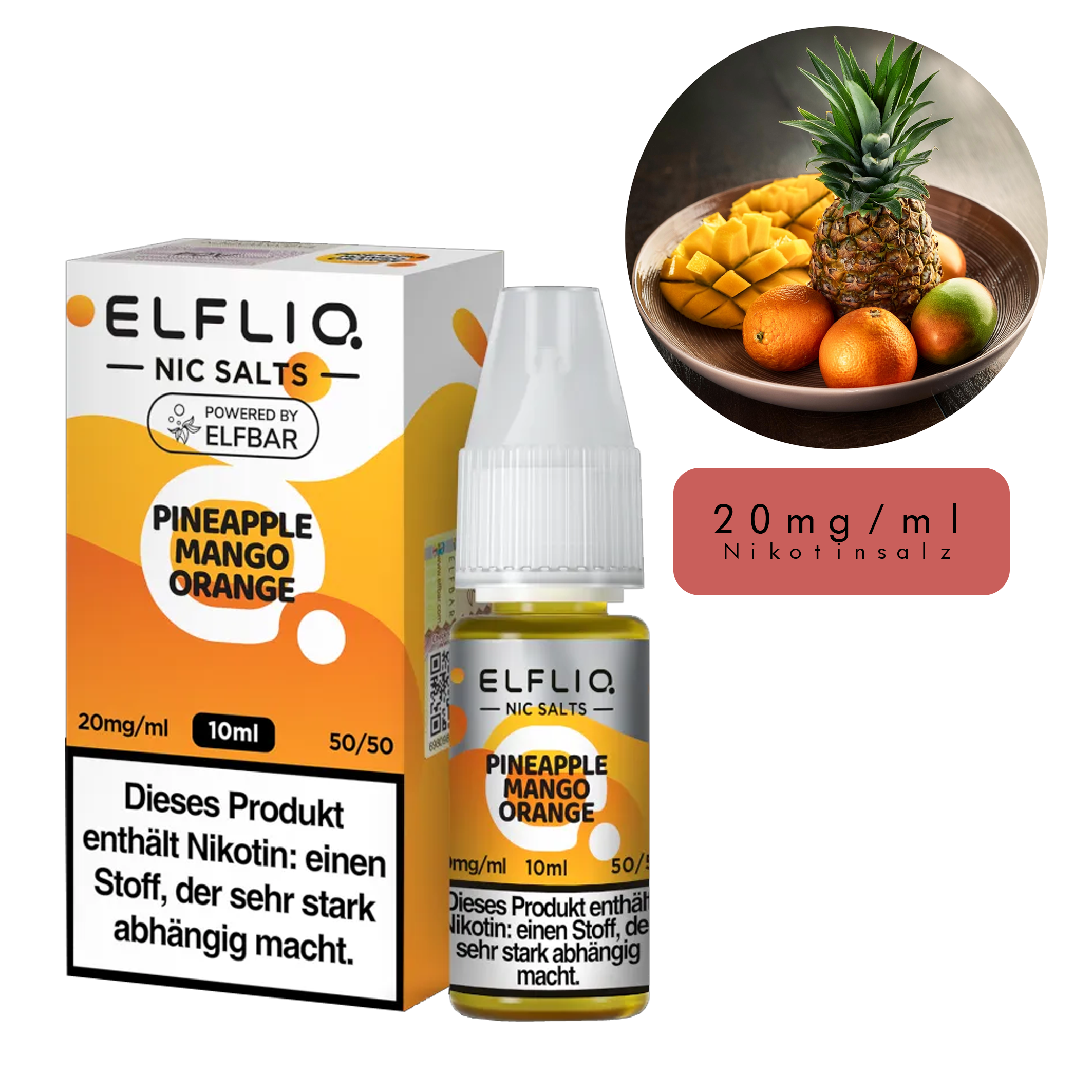 ElfLiq by Elfbar - Pineapple Mango Orange 10ml - 20mg