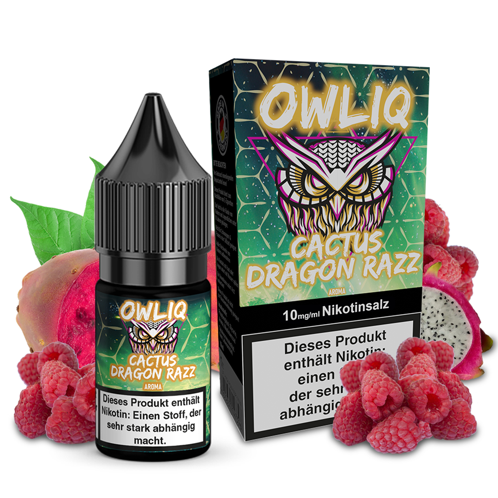 OWLIQ Liquid - Cactus Dragon Razz 10ml - 10mg