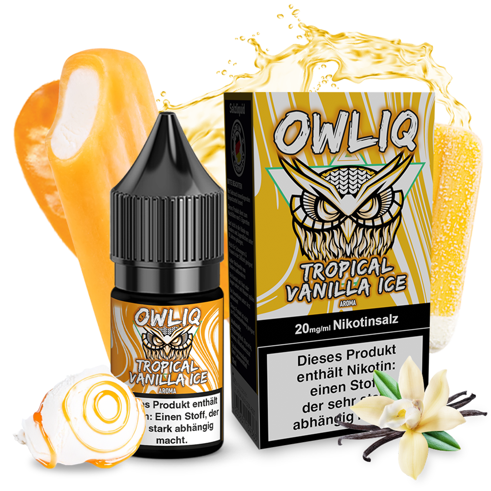OWLIQ Liquid - Tropical Vanilla Ice 10ml - 20mg