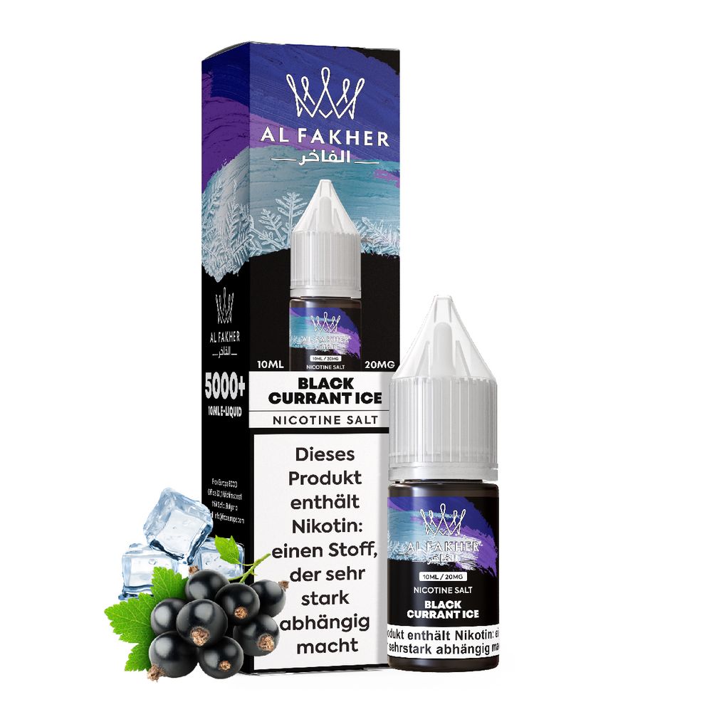 Al Fakher Liquid - Blackcurrant Ice 10ml - 20mg