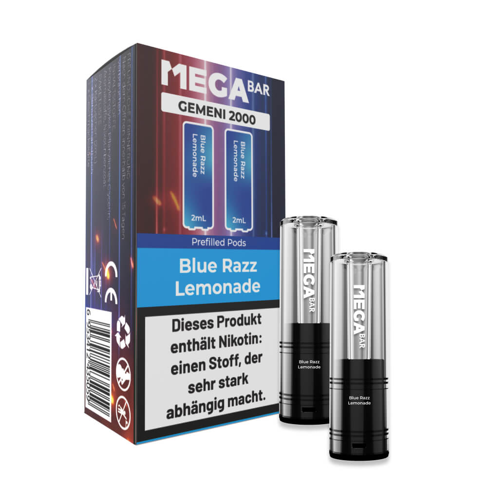 Megabar - Gemeni Pod - Blue Razz Lemonade 20mg