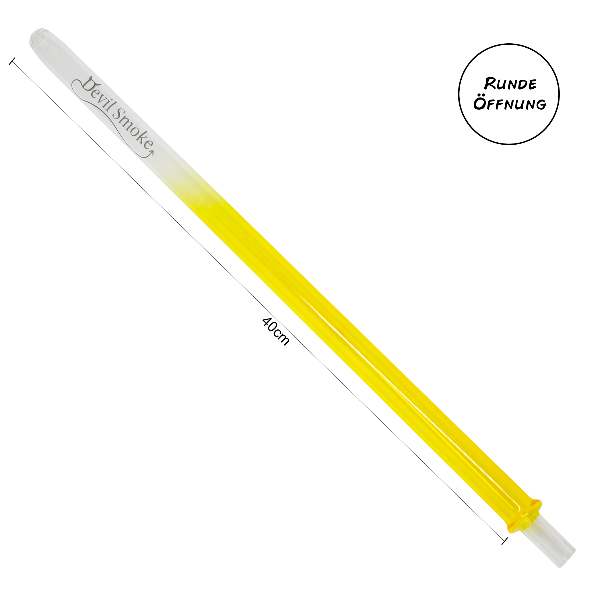 Devil Smoke - Colored - Gelb - runde Öffnung