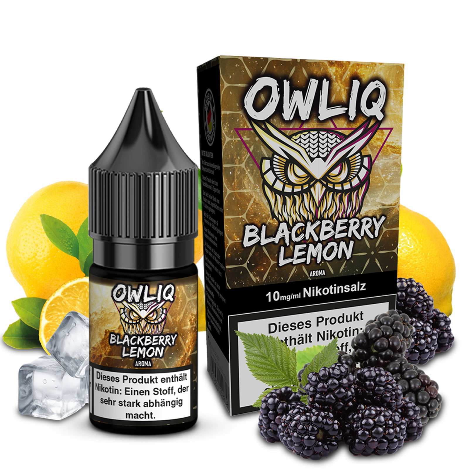 OWLIQ Liquid - Blackberry Lemon 10ml - 10mg