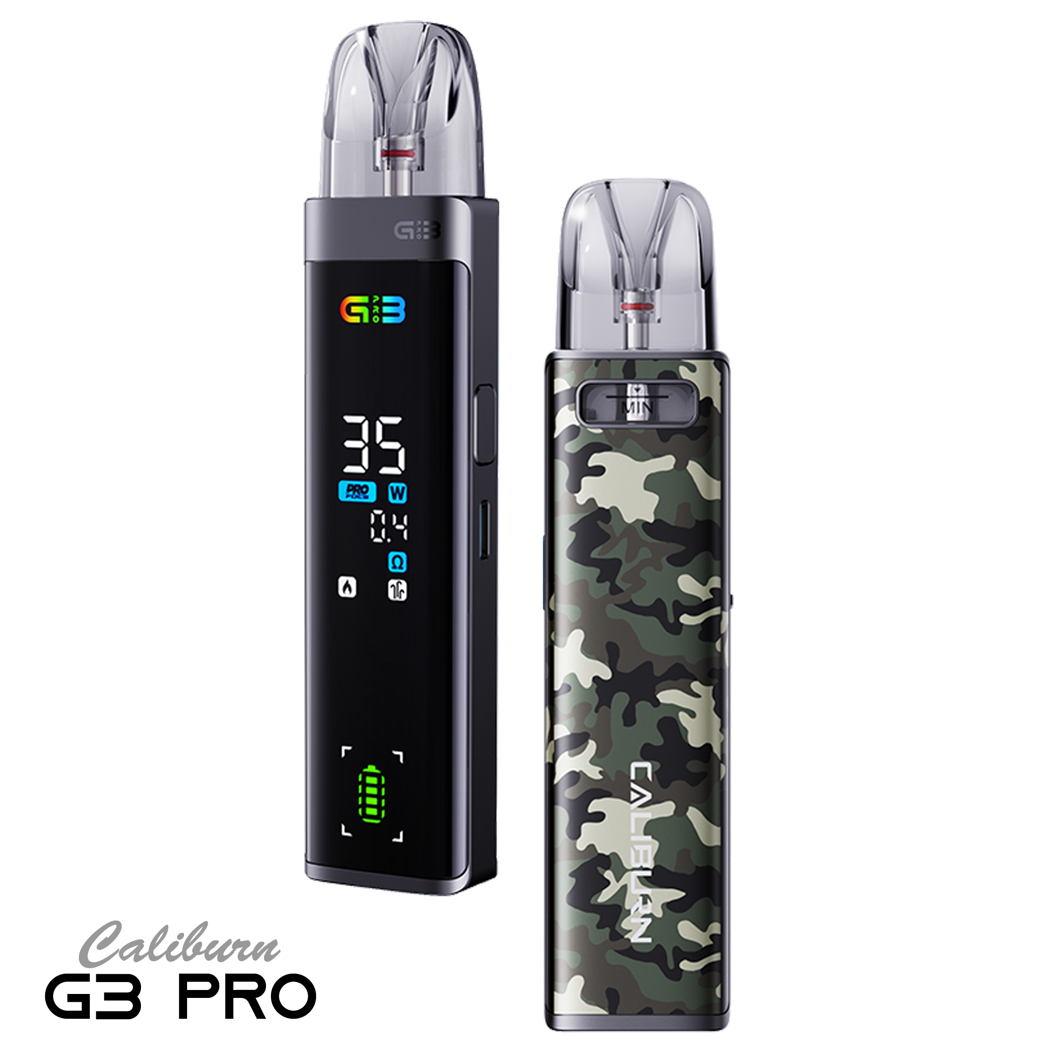 Uwell E-Zigarette - Caliburn G3 PRO - Grün Camouflage PRO