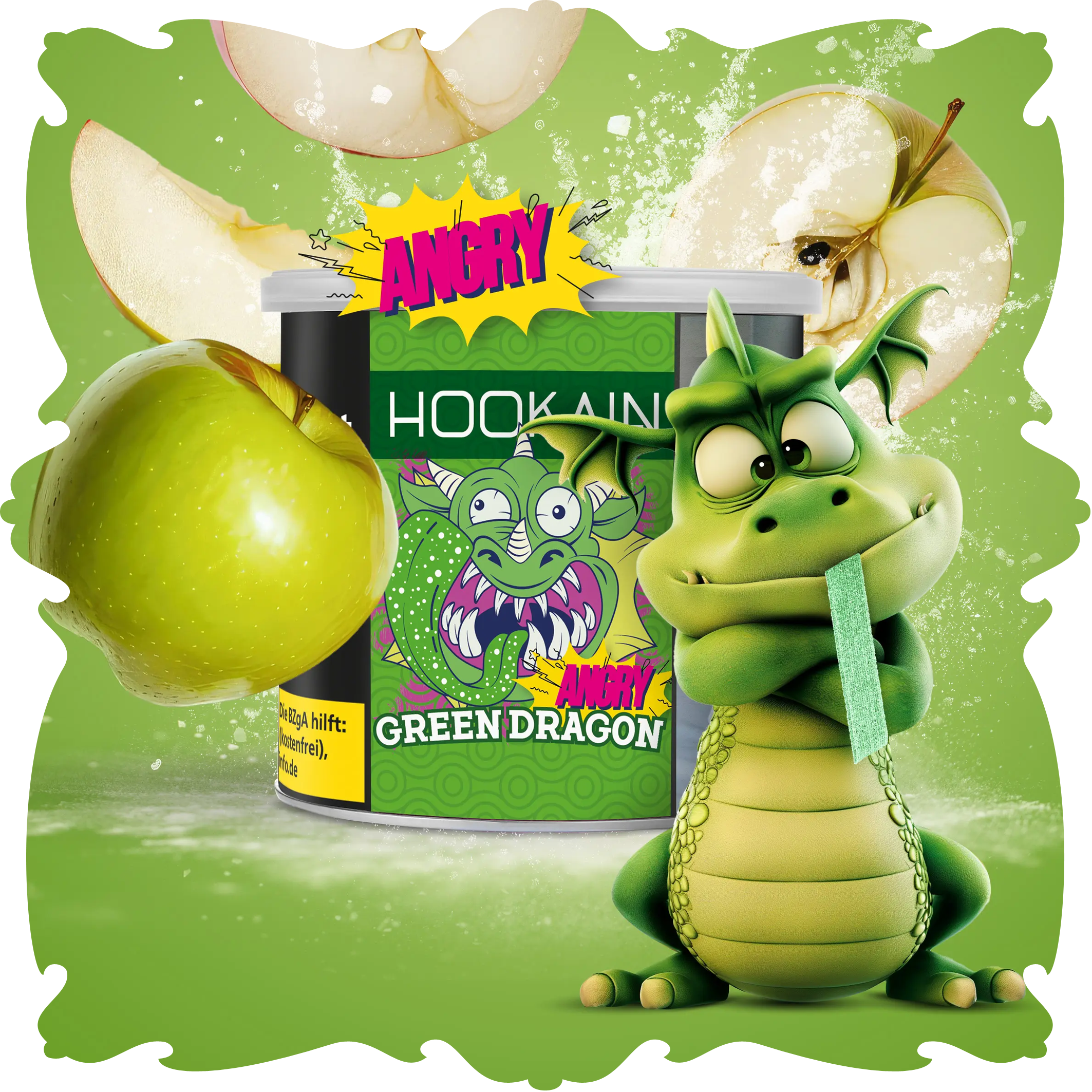 HOOKAIN - Angry Green Dragon - 200g TT
