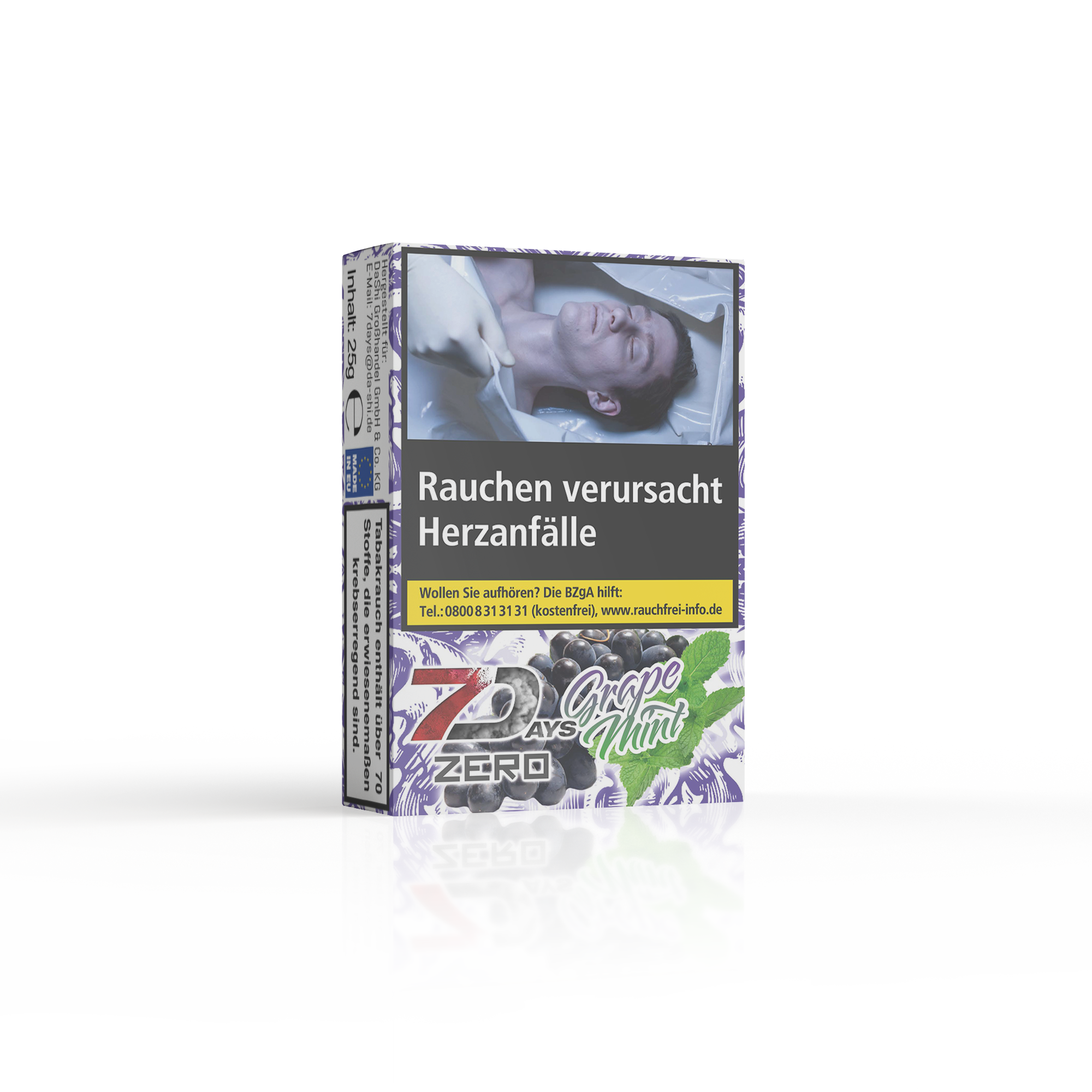 7Days Zero Tabakersatz - Grape Mint - 25g