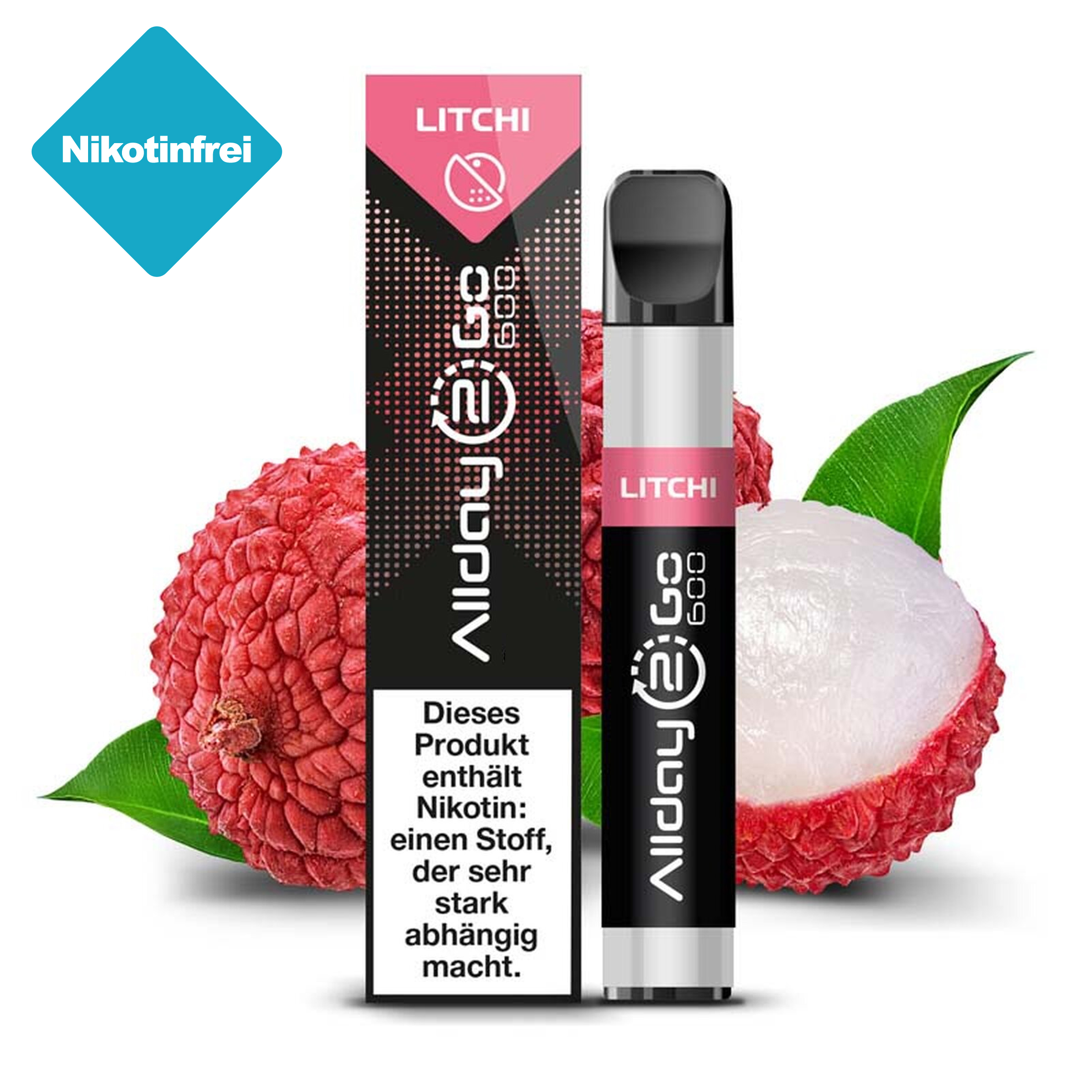 Allday2Go - Vape Pen - Litchi 0mg