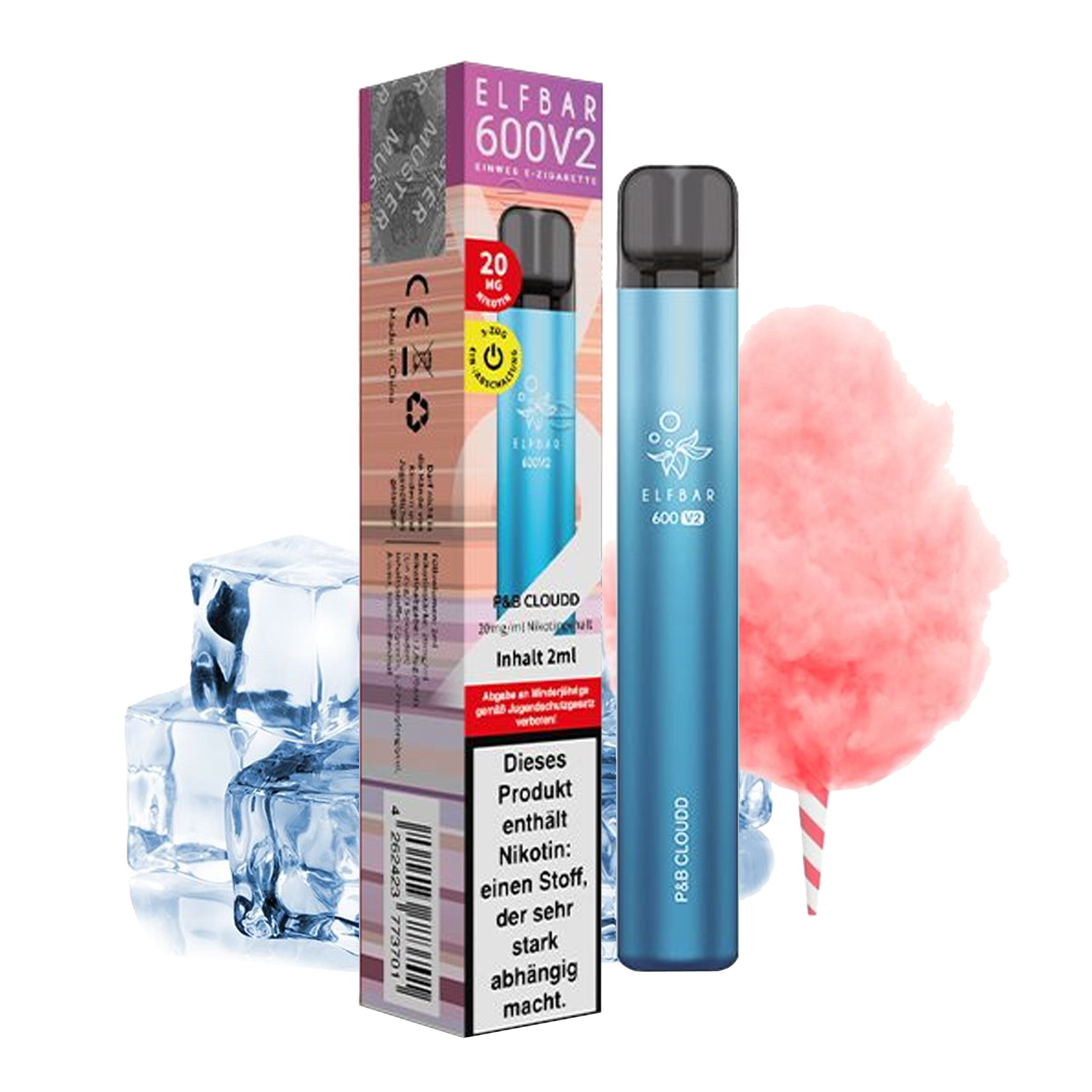 ElfBar 600 V2 CP - Vape - P&B Cloudd 20mg