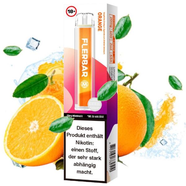 Flerbar M - E-Shisha 600 - Orange 20mg