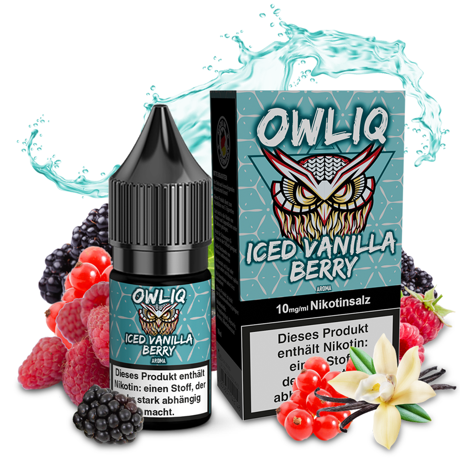 OWLIQ Liquid - Iced Vanilla Berry 10ml - 10mg