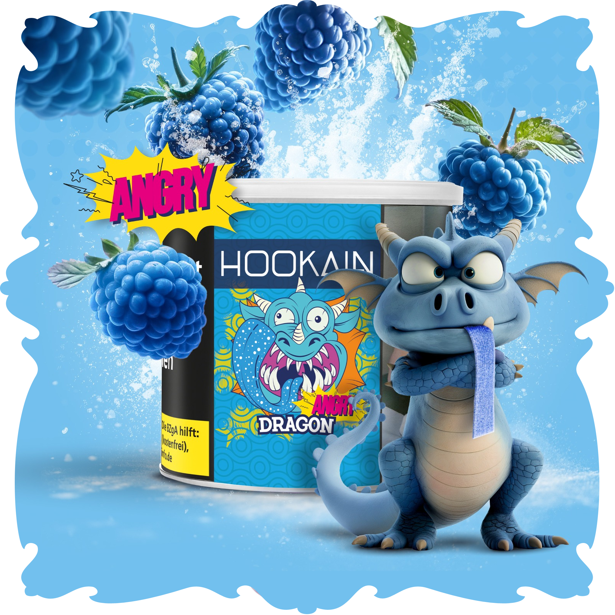 HOOKAIN - Angry BLUE Dragon - 200g TT