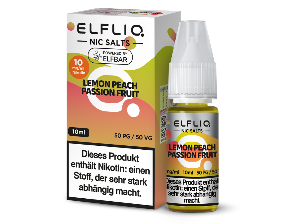 ElfLiq by Elfbar - Lemon Peach Passion Fruit 10ml - 10mg