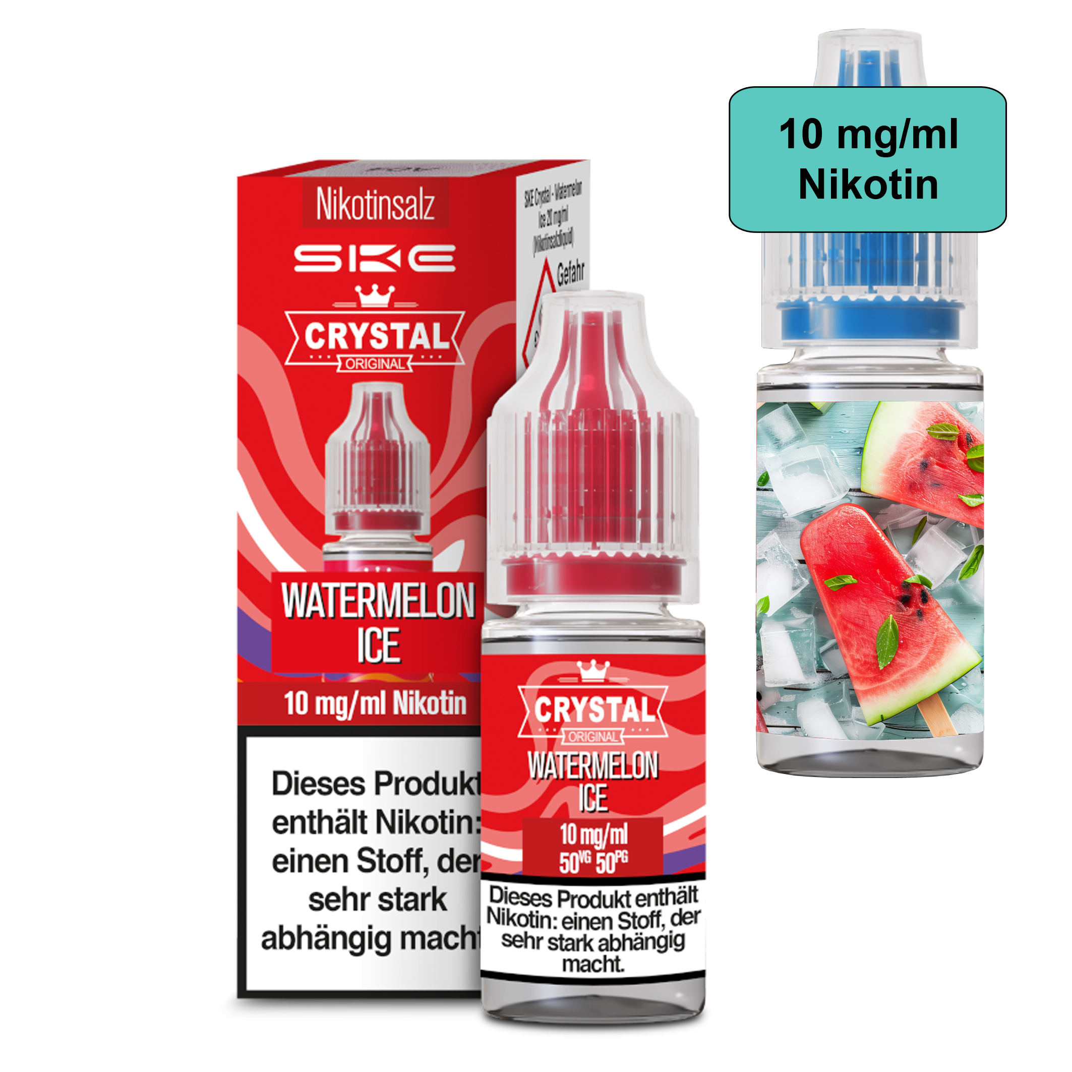 SKE Crystal Liquid - Watermelon Ice 10ml - 10mg