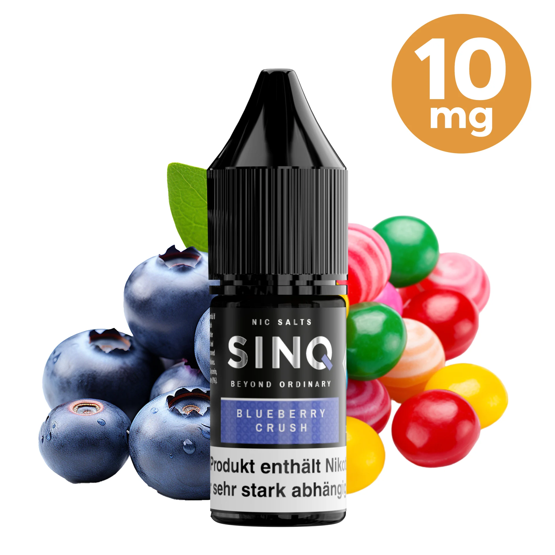 SINQ Liquid - Blueberry Crush 10ml - 10mg