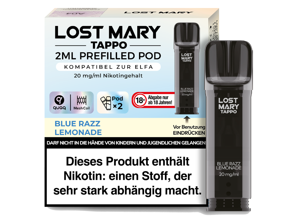 Lost Mary - Tappo Pod - Blue Razz Lemonade 20mg