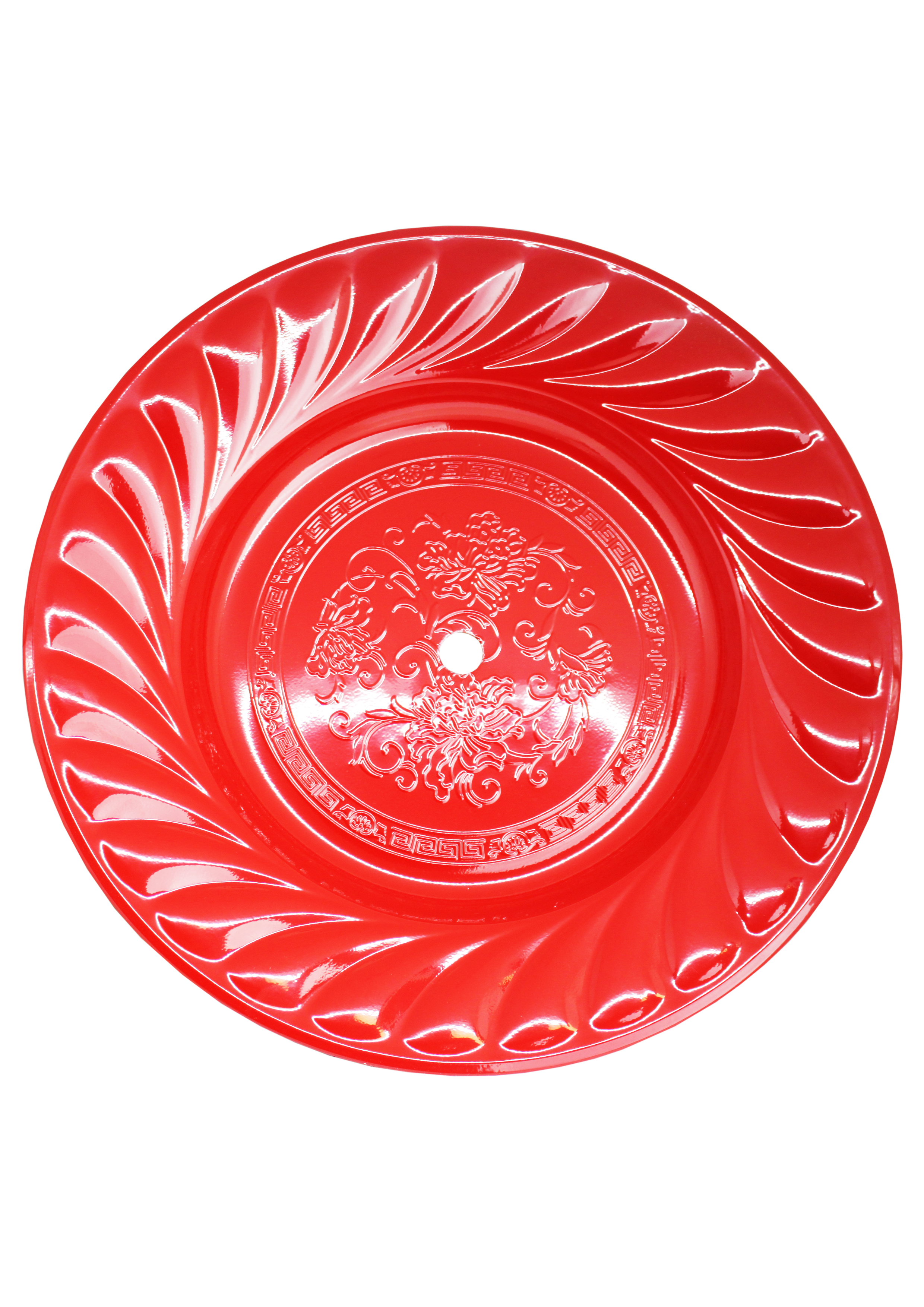 Kohleteller - Extra Groß 40cm - Rot