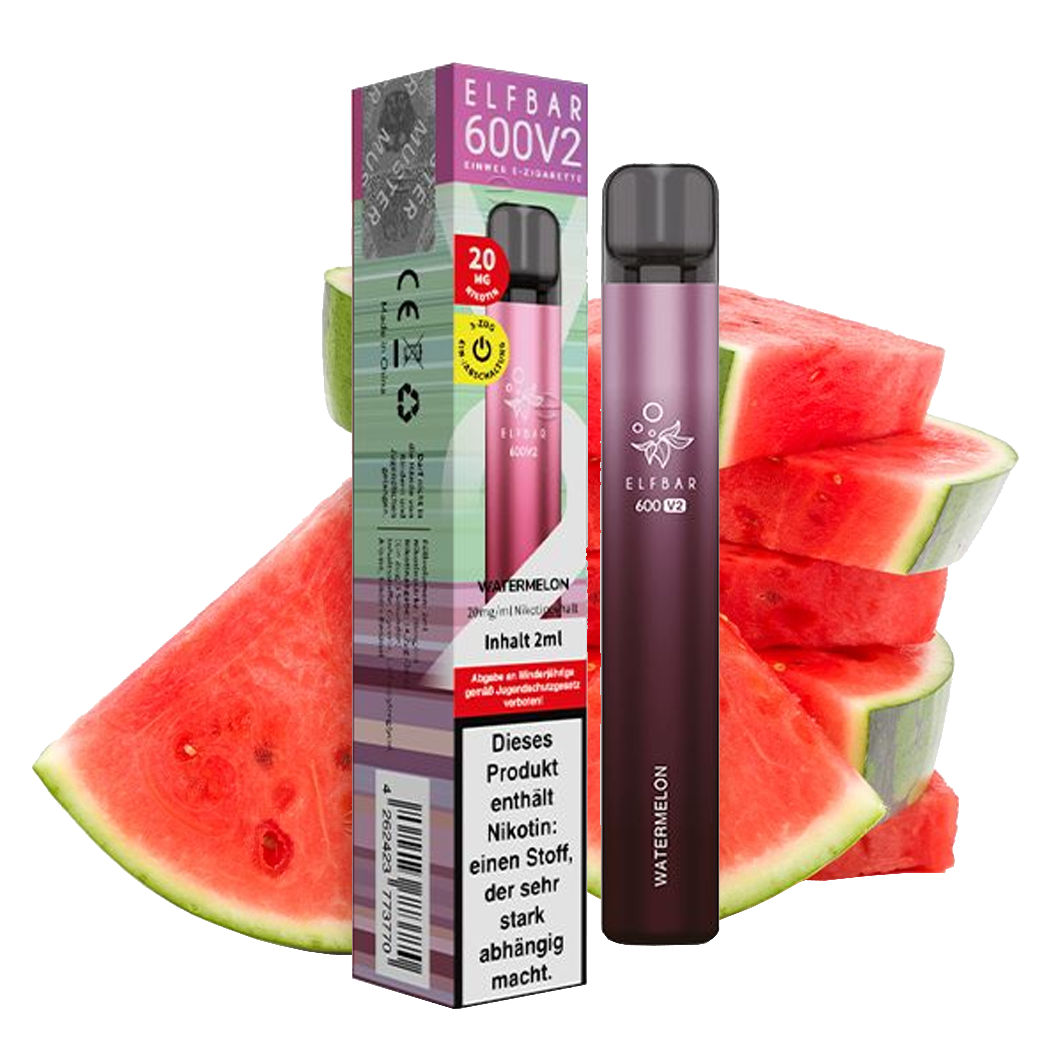 ElfBar 600 V2 CP - Vape - Watermelon 20mg