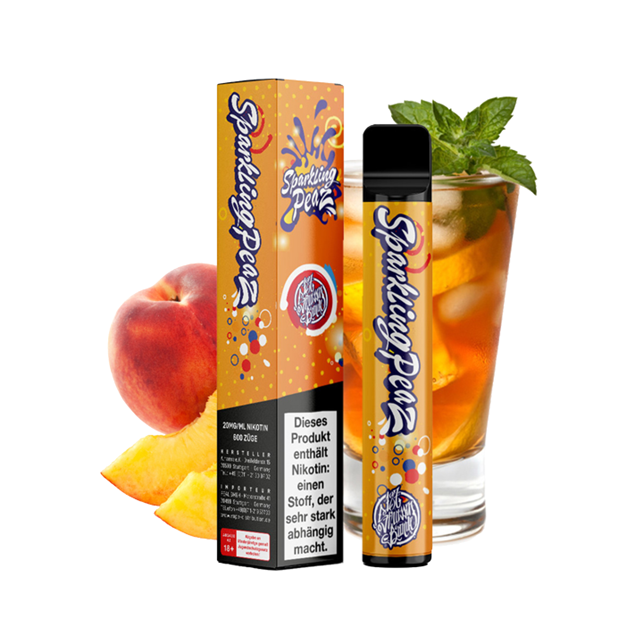 187 Straßenbande - Einweg E-Zigarette - Sparkling Peaz 20mg