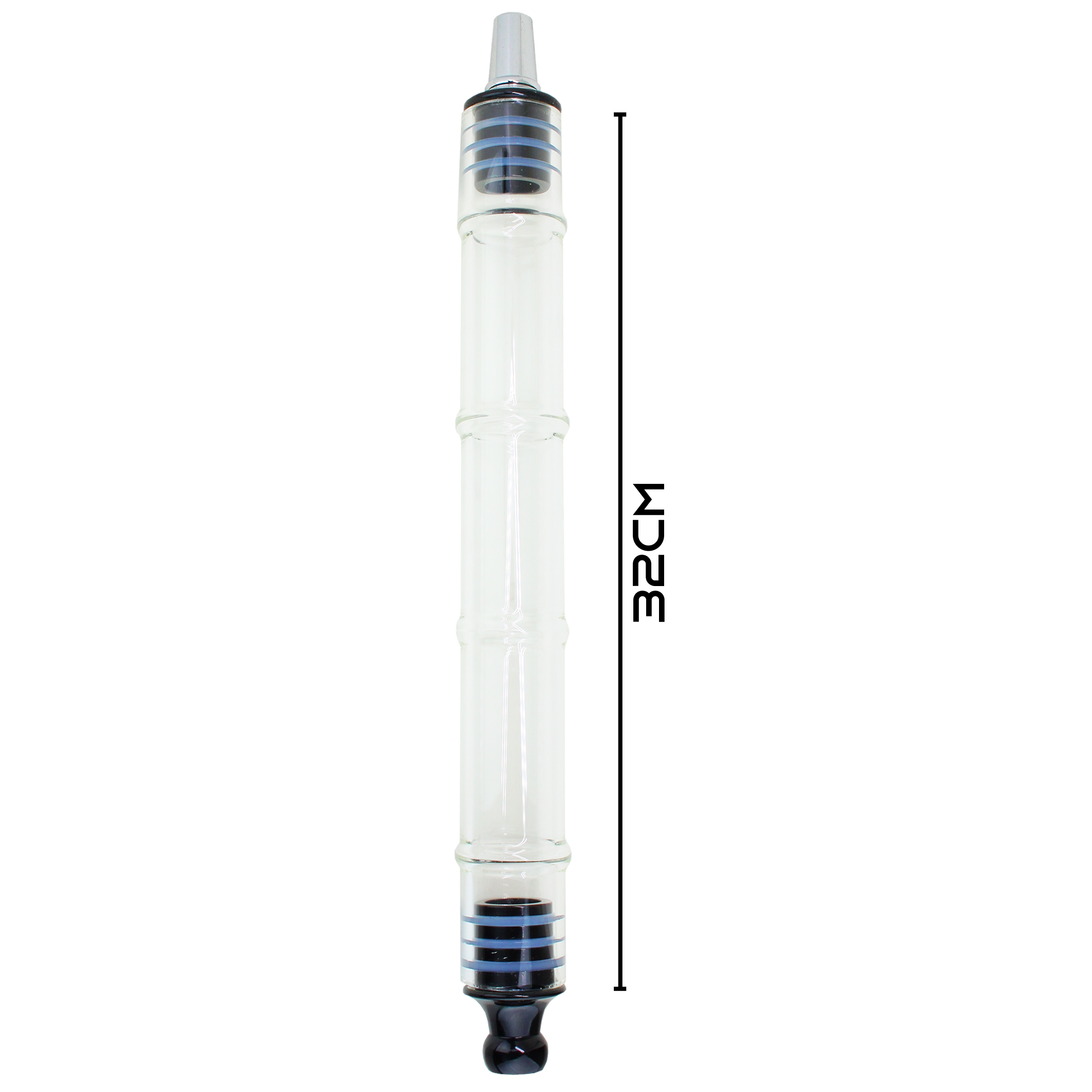 Amy - Glasrauchsäule - Bambus Schwarz