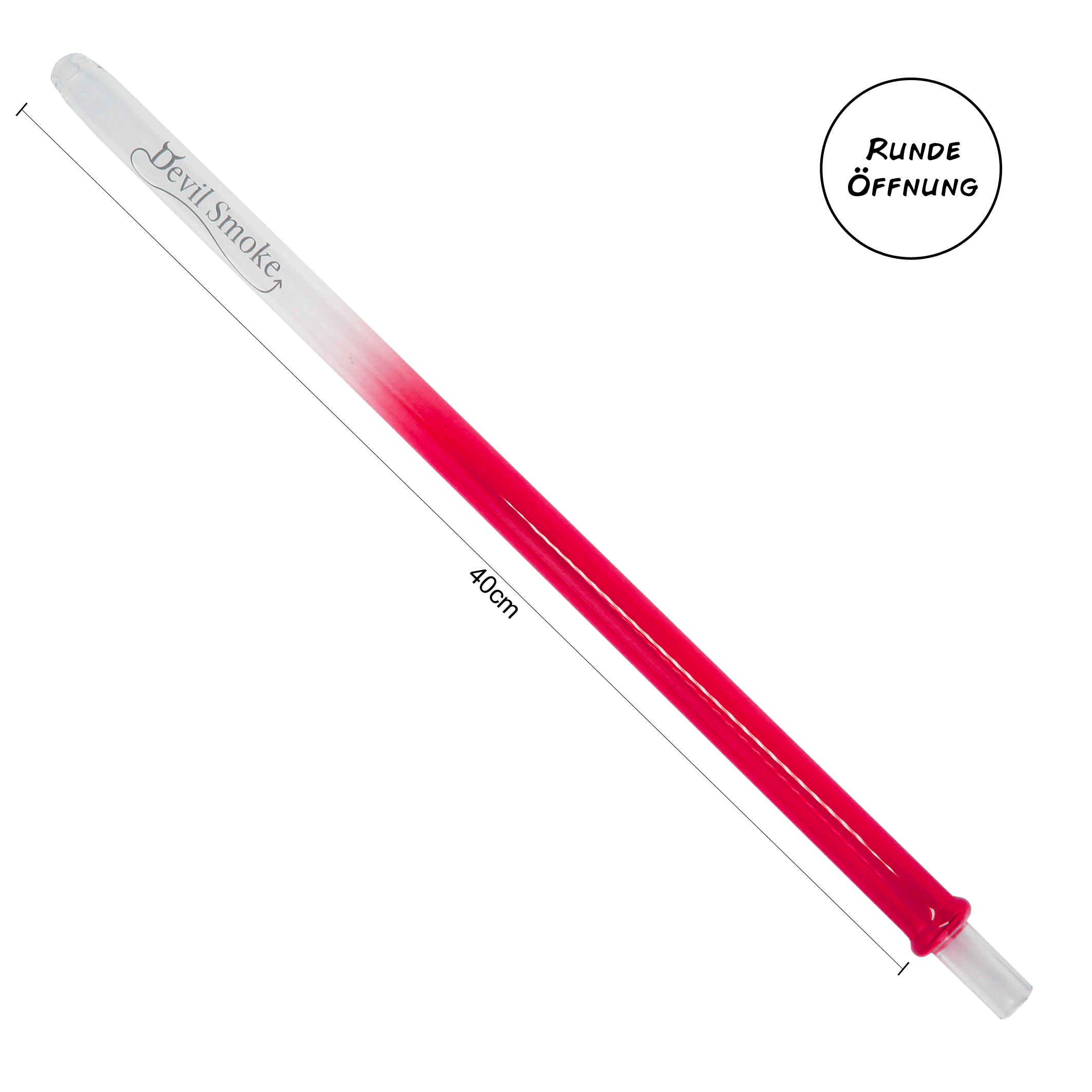 Devil Smoke - Colored - Rot - runde Öffnung