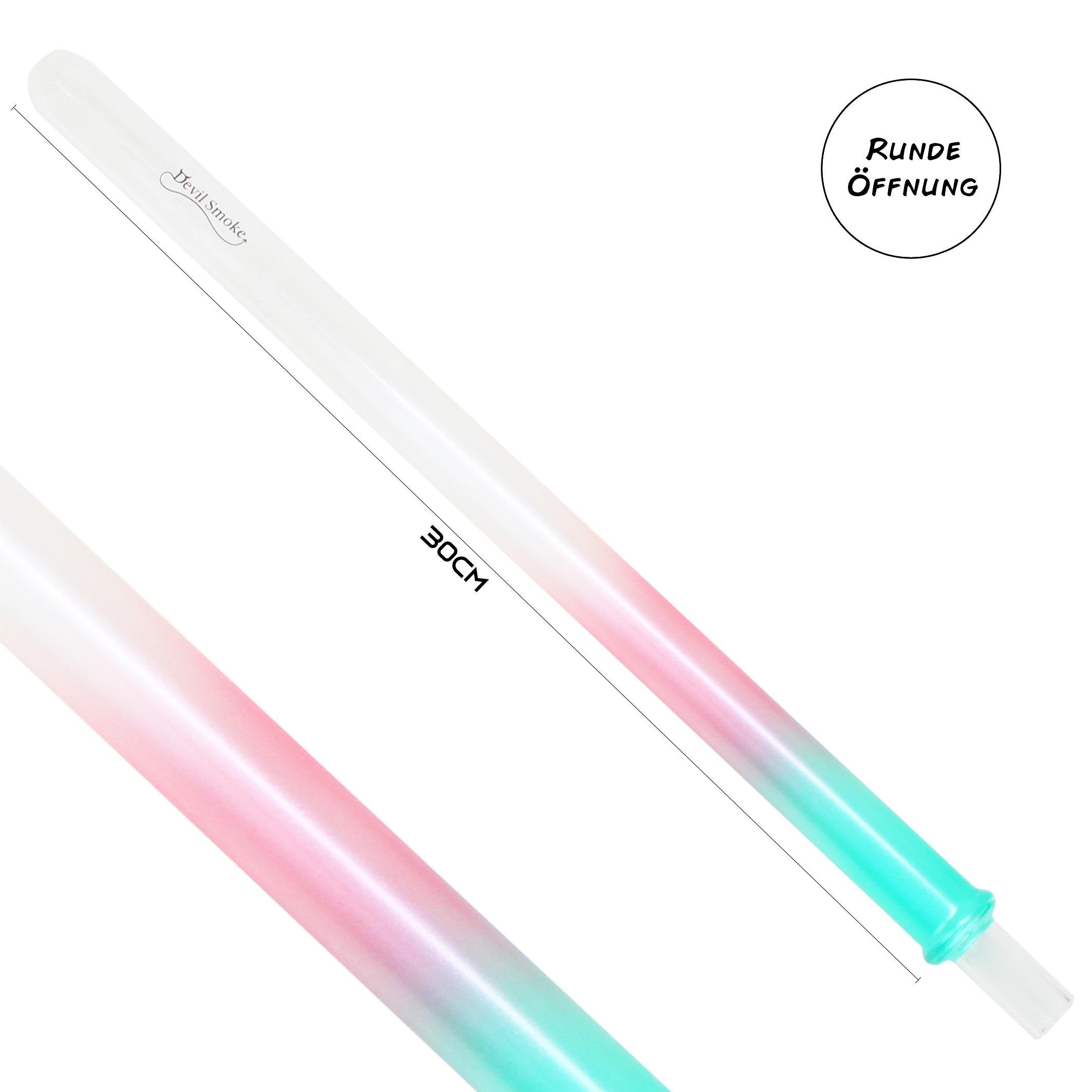 Devil Smoke - Short Triple - Green / Red / White