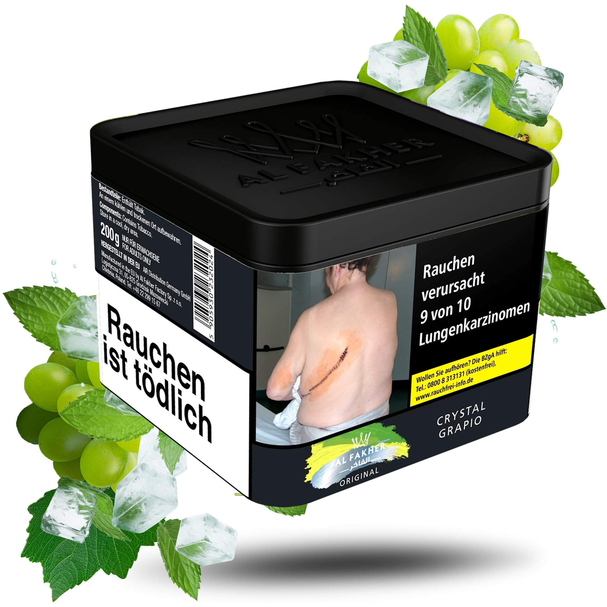 Al Fakher - Crystal Grapio - 200g TT